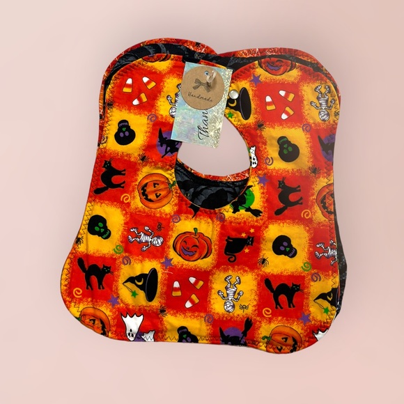 Lot/3 Handmade Halloween Bibs OOAK 🎁 - Picture 14 of 14